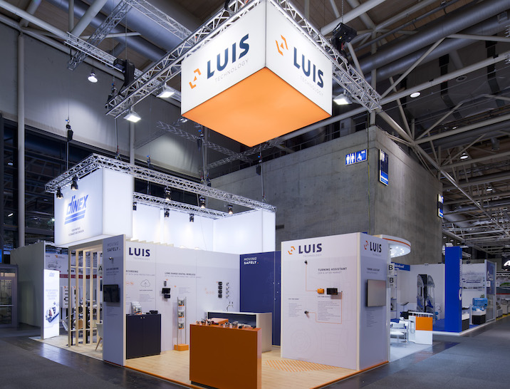 Teaser Konzept und Messebau für LUIS Technology